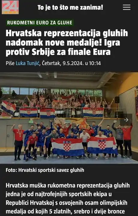 24sata: Hrvatska igra protiv Srbije za finale Eura